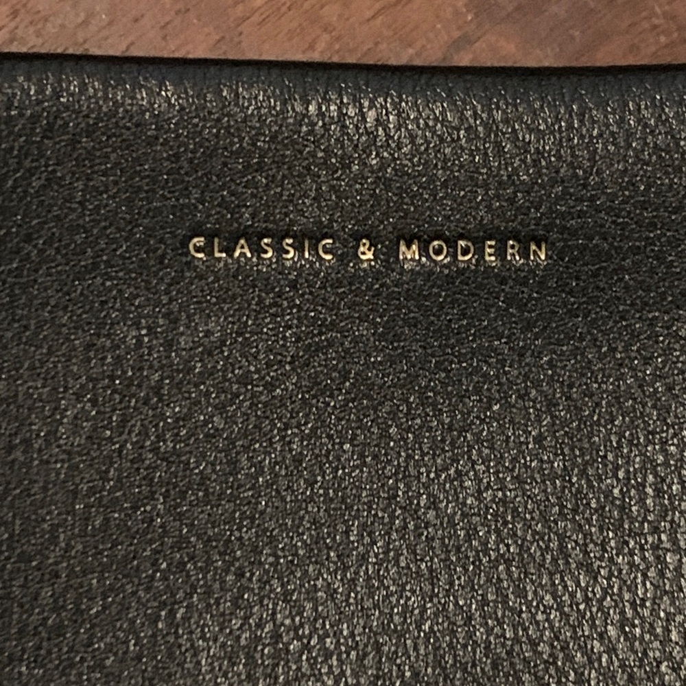 Black Clutch never used with pocket for phone
